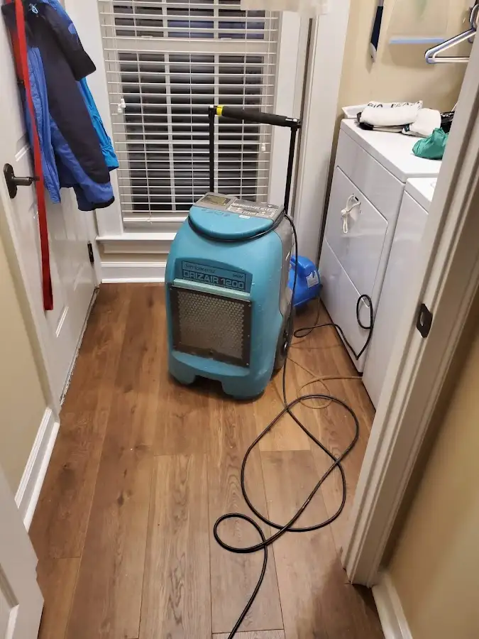 Commercial dehumidifier deployed for Flood Damage Cleanup in Sparta