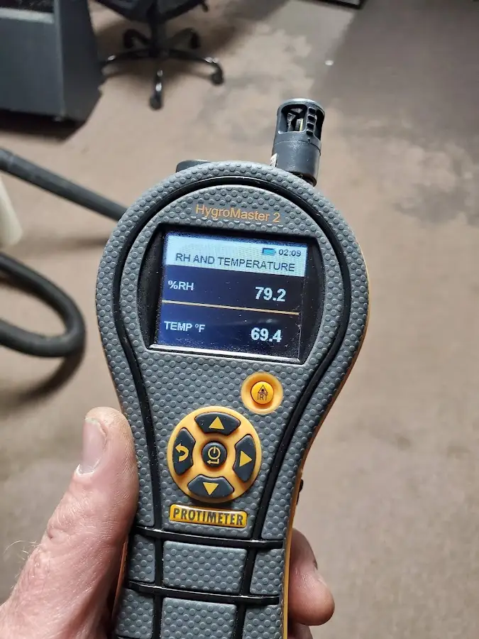 Moisture meter humidity assessment for Fire & Smoke Damage Restoration in Sparta